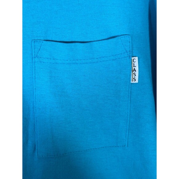 Vintage Classic II Blank Pocket Tee Shirt Blue Men’s Medium M USA - Picture 4 of 9